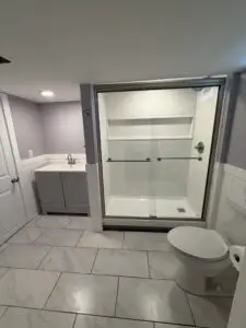 Bathroom Remodel and Basement Shower Repair in Fairfield
