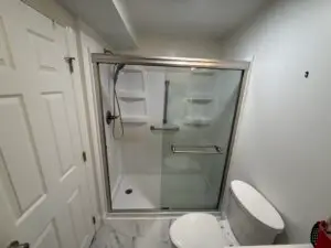 Shower Wall Repair and ADA Bar Installation in Hamilton