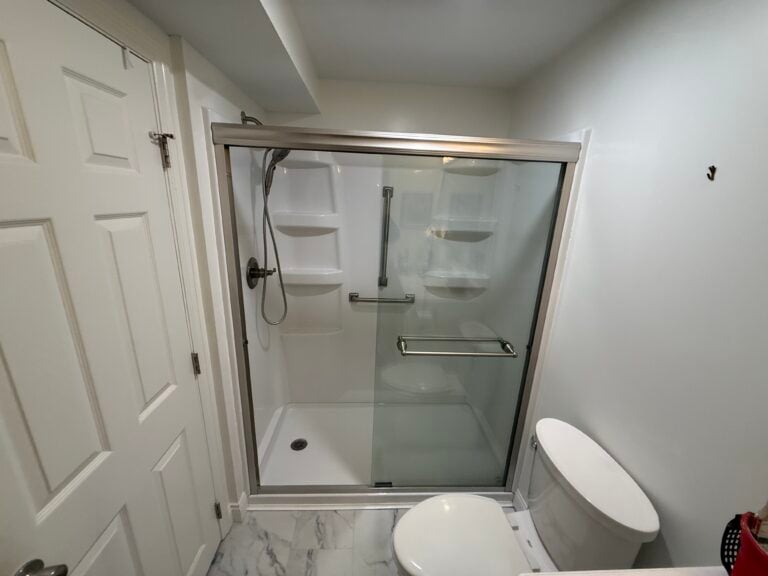 Shower Wall Repair and ADA Bar Installation in Hamilton