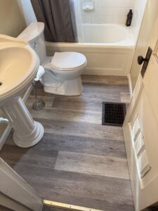 Bathroom Flooring and Trim Installation in Monroe